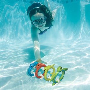 SOFT DIVE ANIMAL RINGS - 4 COLORS - 4 PACK (POOLMASTER INCORPORATED - 72712)