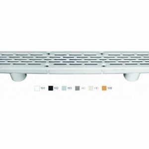 32" WHITE CHANNEL DRAIN W/ 3-PORT PVC SUMP ( AQUASTAR - 32CDFL101)