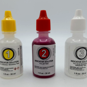 CHLORINE , PH, & ACID DEMAND TEST REAGENTS #1, #2, #3 - 1OZ (POOLSTYLE  #1 - #3)