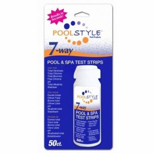 POOLSTYLE 7-WAY WATER TEST STRIP - 50 PACK (POOLSTYLE - PS030)