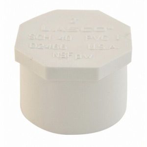2" SLIP PVC PLUG - SCH40 (LASCO FITTINGS INC - 449-020)