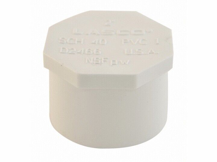 2" SLIP PVC PLUG - SCH40 (LASCO FITTINGS INC - 449-020)
