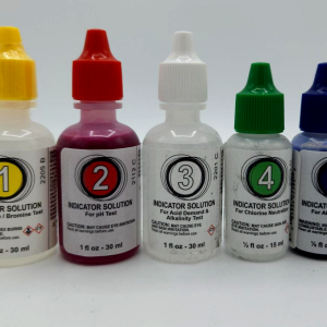 #1 - #5 POOLMASTER / POOLSTYLE TEST KIT REAGENTS  **5 PACK!  Full set!
