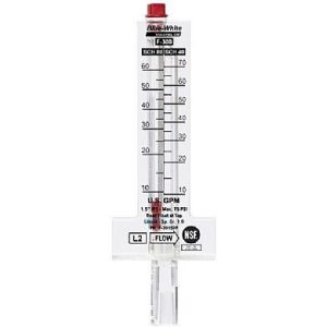 4" PVC 75-420GPM TOP MOUNT FLOWMETER (BLUE WHITE INDUSTRIES - F-30400P)