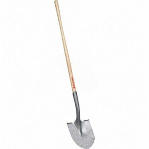 *********14GA ROUND POINT SHOVEL OPEN BACK WOOD (CORONA - SS 65000)