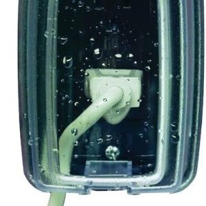 3-1/8" 1-GANG CLEAR WEATHERPROOF RECEPTACLE COVER (INTERMATIC INC - WP1010C)