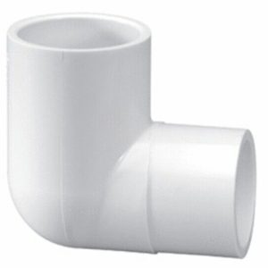 1"SPG x 1"S SCH40 PVC STREET SWEEP 90^ ELL (LASCO FITTINGS - 409-010SW)