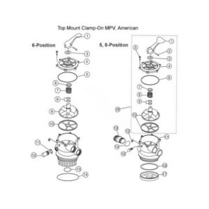 2" MULTIPORT VALVE DIVERTER GASKET (SUPER-PRO - G-417)