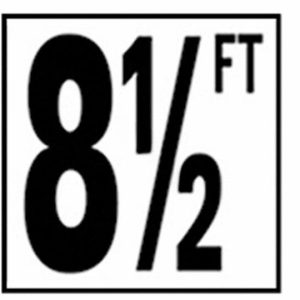 SMOOTH 8 1/2 FT DEPTH MARKER TILE - 5" (NPT - DM51-2085)