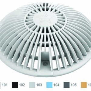 8" WHITE MOFLOW RETROFIT SUCTION COVER (AQUASTAR POOL PRODUCTS INC - R8MF101)