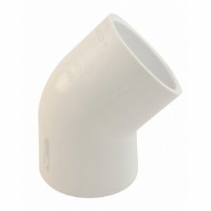 1.5" SCH40 PVC 45^ ELL (LASCO FITTINGS INC - 417-015BC)