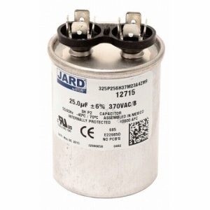 25MFD 370V ROUND RUN CAPACITOR (SUPER-PRO- 12715)