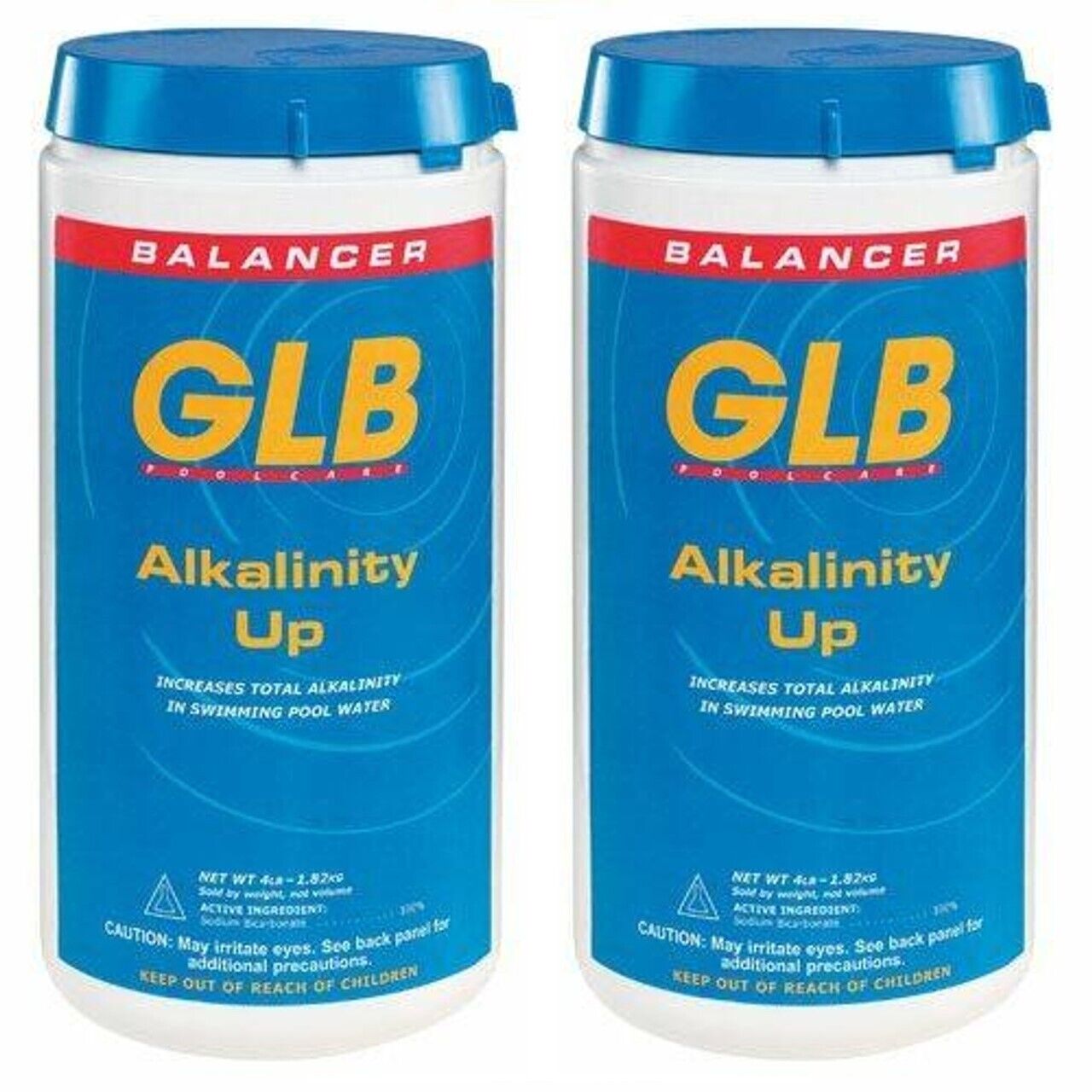 GLB® ALKALINITY UP - ALKALINITY INCREASER, 4 LB 2-Pack (GLB - 71200A)