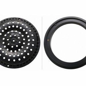 8" BLACK SUCTION COVER W/ FRAME (SUPER-PRO - SG6402311 VC)