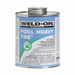 746 GRAY POOL HEAVY HB PVC CEMENT {GLUE} - QUART (IPS CORPORATION - 13567)