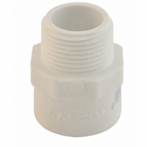 1.5"MPT x S SCH40 PVC MALE ADAPTER (LASCO FITTINGS INC - 436-015BC)