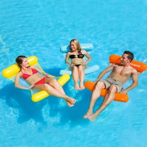 VINYL WATER HAMMOCK ORANGE / YELLOW / BLUE (POOLMASTER INCORPORATED - 70767)