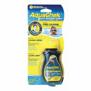 YELLOW 4-WAY CHLORINE TEST STRIP **50 PACK!! (AQUACHEK - 511244A)