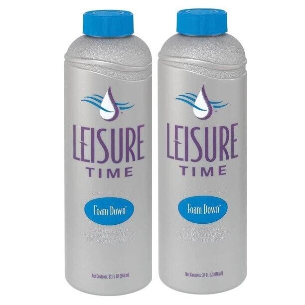 Foam Down - Foam Remover for Spas & Hot Tubs, 32 OZ **2-Pack (Leisure Time - HQ)