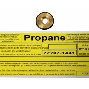 400K NATURAL GAS TO PROPANE HEATER CONVERSION KIT (PENTAIR - 77707-1441)
