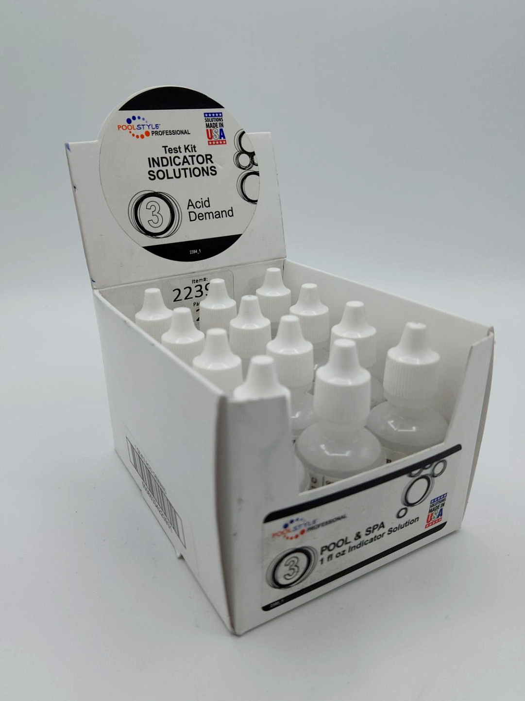 #3 ACID DEMAND & ALK TEST SOLUTION REAGENT - 1OZ, 12 PACK (POOLSTYLE - 22393) - Image 2