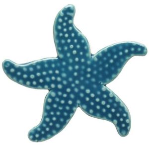 5" LIGHT BLUE STARFISH MOSAIC (CUSTOM MOSAICS INC - 102LB)