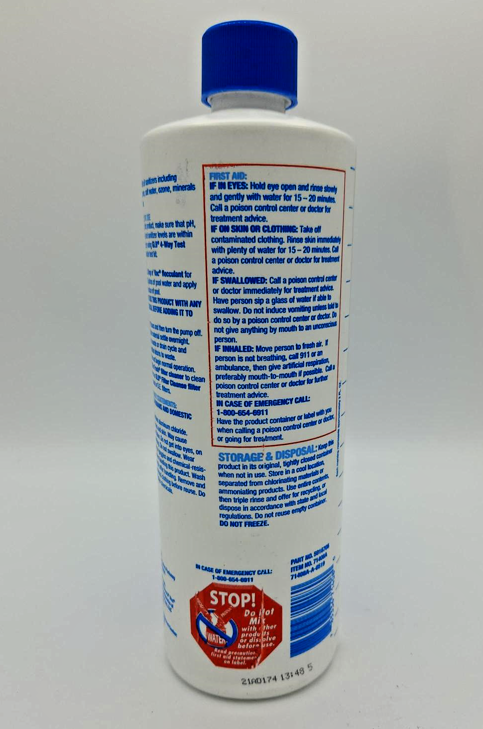 DROP N' VAC ; Flocculant - Debris Settling and Clearing, 32 OZ (GLB - 71408A) - Image 2