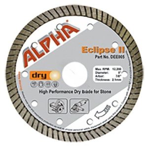 5" X 2.1MM 7/8" ARBOR ECLIPSE II DIAMOND BLADE (ALPHA PROFESSIONAL - DEE005)