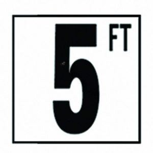 5IN SMOOTH 5 FT DEPTH MARKER TILE - 5"  (NPT - DM51-2050)