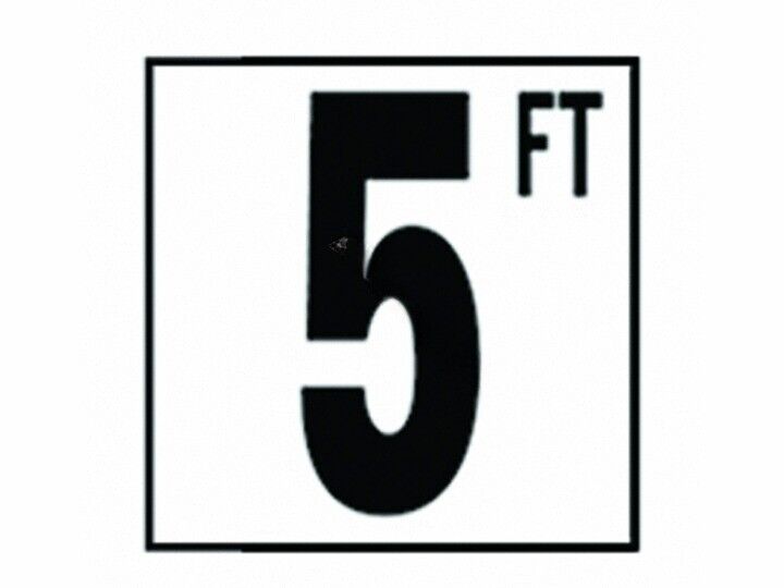 5IN SMOOTH 5 FT DEPTH MARKER TILE - 5"  (NPT - DM51-2050)