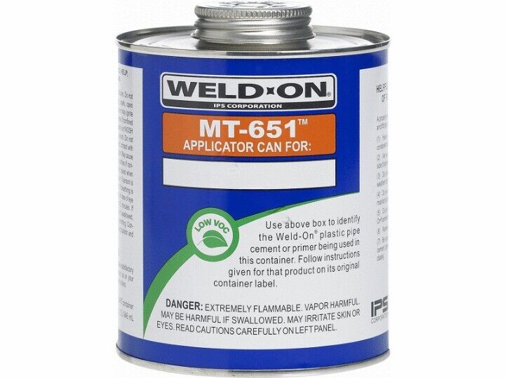 EMPTY GLUE CAN NO CAP - QUART (IPS CORPORATION - 10012)