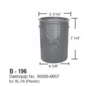 SWIMQUIP XL-VII / MAX-E-GLAS I PUMP BASKET {16920-0017} (SUPER-PRO - B-196)