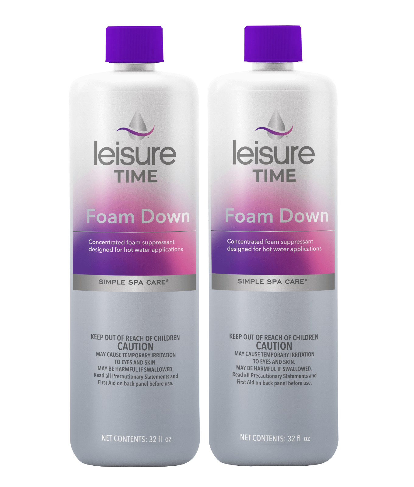 Foam Down - Foam Remover for Spas & Hot Tubs, 32 OZ **2-Pack (Leisure Time - HQ) - Image 2