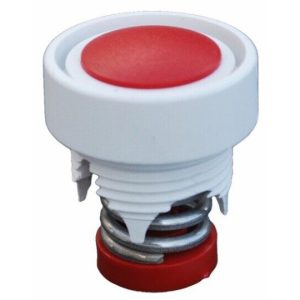 WALL FITTING PRESSURE RELIEF VALVE - WHITE, RED TOP (PENTAIR - E25)