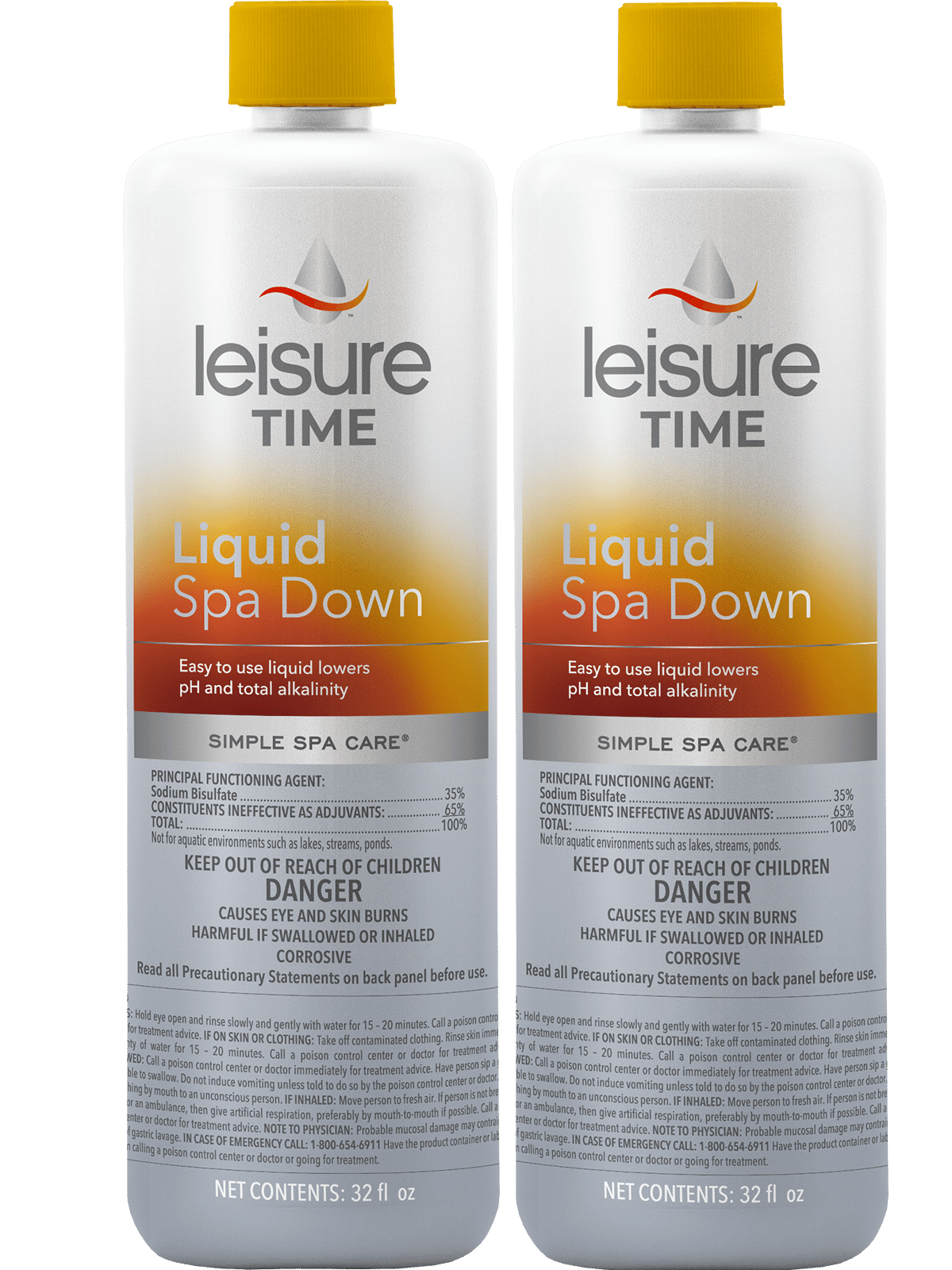 LIQUID SPA DOWN FOR SPA & HOT TUB - QUART - 2-PACK (LEISURE TIME - ZIQ) - Image 2