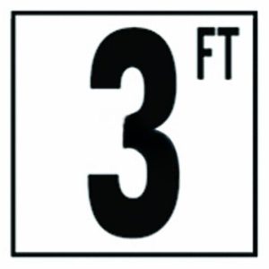 5IN NON-SKID 3 FT DEPTH MARKER TILE (NPT - DM52-2030)