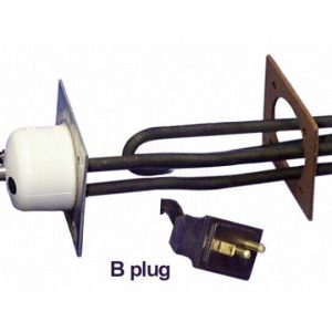 1.5KW 120V 4" X 4" HEATER ELEMENT MOLDED CORD (HYDRO-QUIP - 12-1464-BC-K)