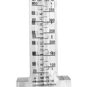 1.5" PVC 10-70GPM TOP MOUNT FLOWMETER (BLUE WHITE INDUSTRIES - F-30150P)