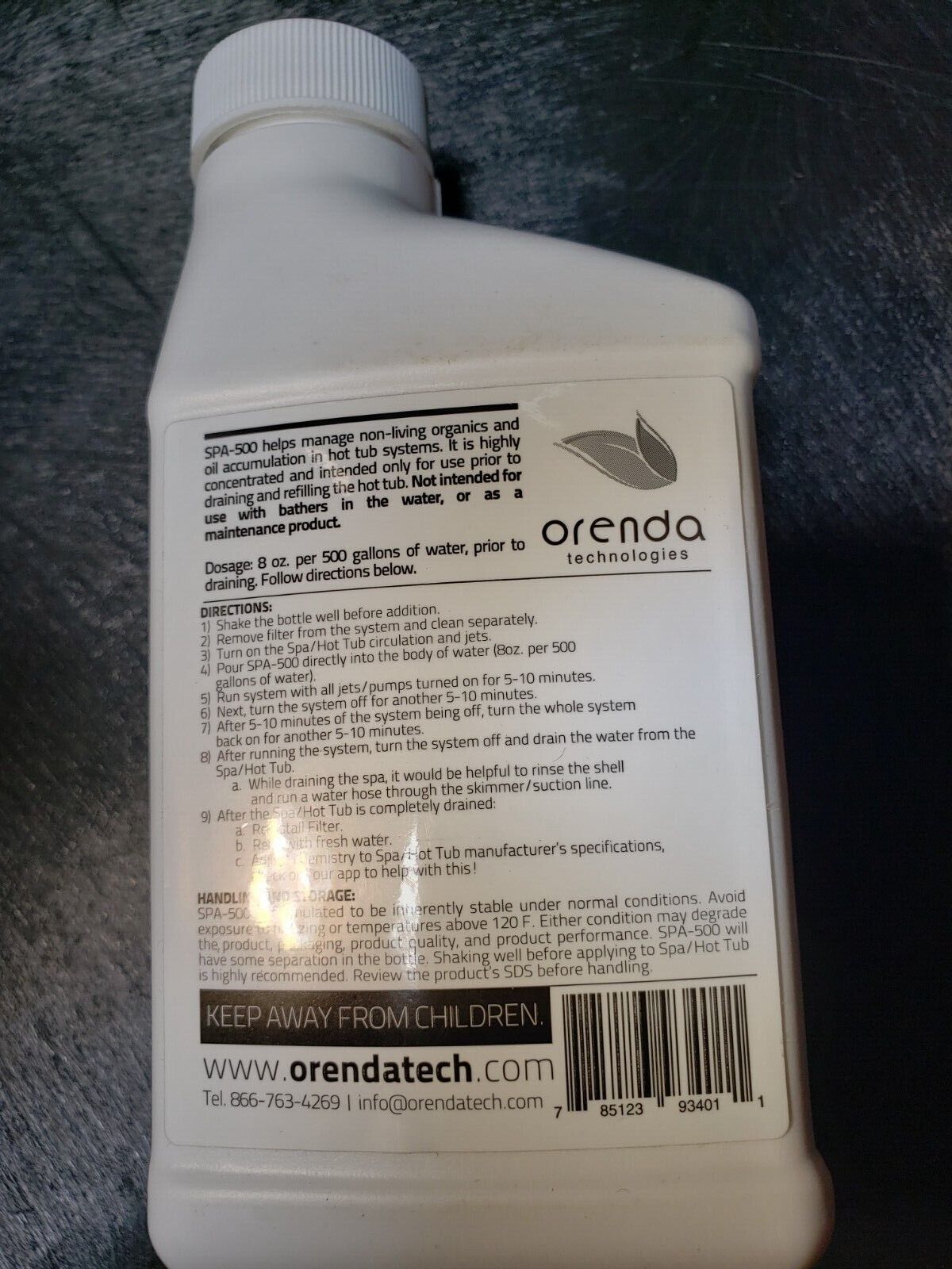 SPA-500 PRE-DRAIN SYSTEM SCRUB 8OZ (ORENDA - SPA-500) - Image 3