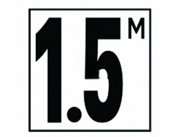 5IN NON-SKID METRIC 1.5 M DEPTH MARKER TILE  (NPT - DM52-520)