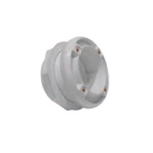 2"S FIBERGLASS 6" SUMPLESS BULKHEAD ADAPTER - WHITE (AQUASTAR - 6HA25T20S101)