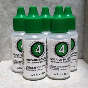 #4 CHLORINE NEUTRALIZER REAGENT SOLUTION - 1/2 OZ, 5 PACK (POOLSTYLE - 22394)