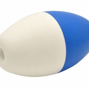 3" X 5" BLUE/WHITE OVAL ROPE FLOAT {#350} (PENTAIR - R181016)