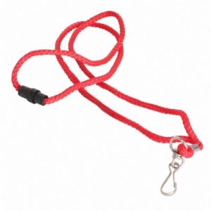 BREAK-AWAY NECK RED LANYARD (NAMIFY LLC - 51B-LR-H)