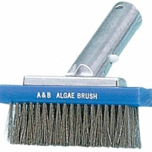 5" SS BRISTLE STRAIGHT ALUM ALGAE BRUSH (A&B BRUSH - 2004)