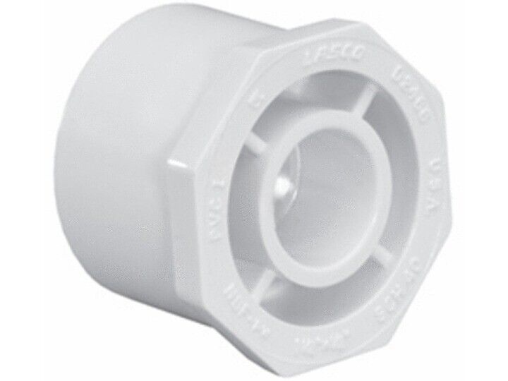 1.5"SPG x 1.25"S SCH40 PVC REDUCER BUSHING (LASCO FITTINGS-437-212BC)