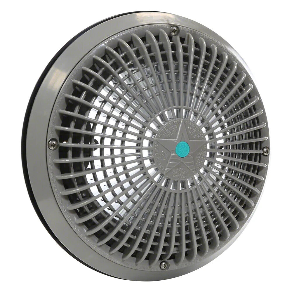 10" STAR SUCTION COVER W/ UNIV ADAPTER - BLACK (AQUASTAR - A10RCFR102)