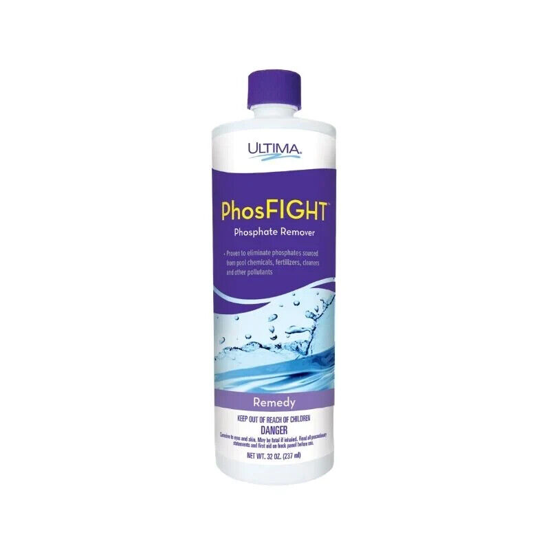 PhosFIGHT Plus  - Algaecide & Phosphate Remover, 32 OZ (ULTIMA - 21271)