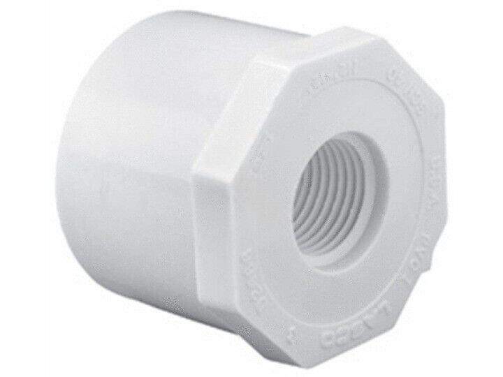 .75"SPG x .25"FPT SCH40 PVC REDUCER BUSHING (LASCO FITTINGS- 438-098)