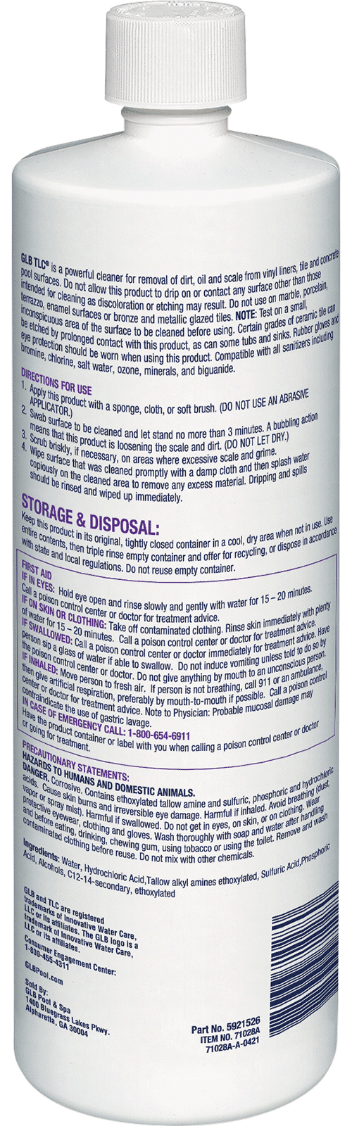 GLB® TLC SURFACE CLEANER - QUART **2-PACK (GLB - 71028A) - Image 2